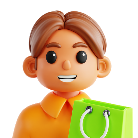 Male Customer  3D Icon
