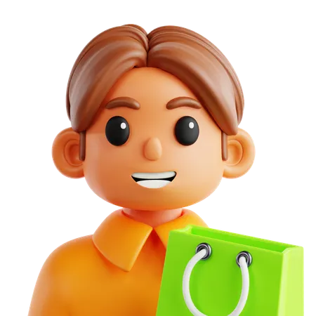 Male Customer  3D Icon