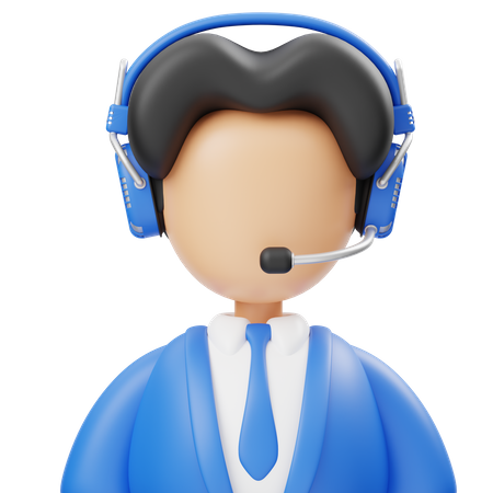Male Customer Service  3D Icon
