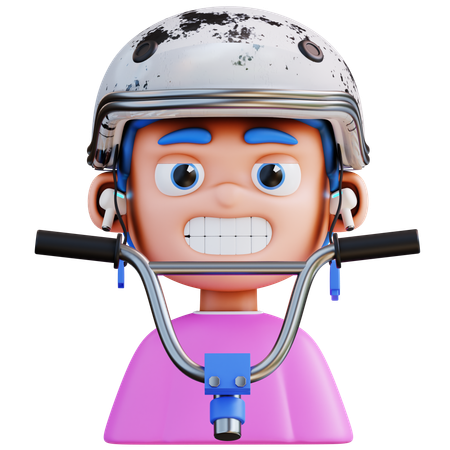 Male Cyclist  3D Icon