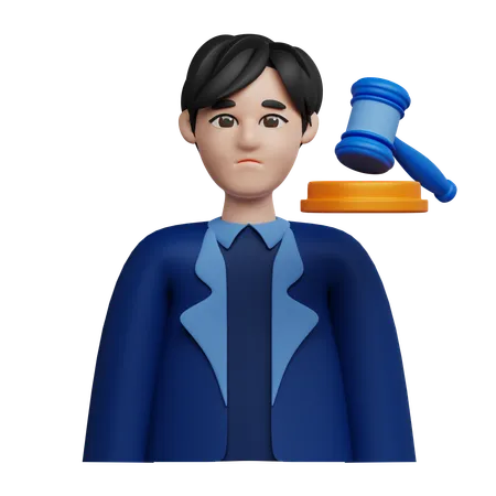 Male Defendant  3D Icon