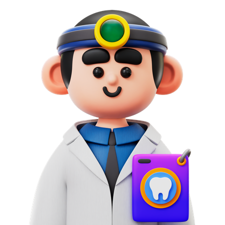 Male Dentist  3D Icon