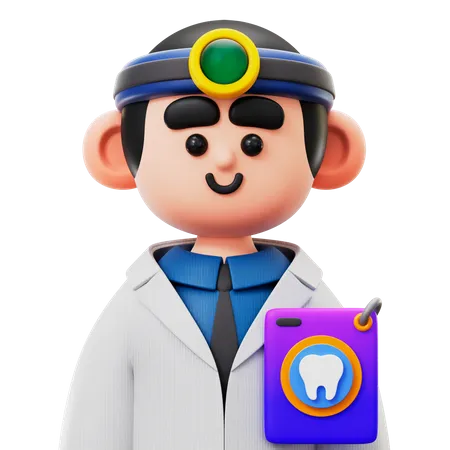 Male Dentist  3D Icon