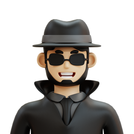 Male Detective  3D Icon