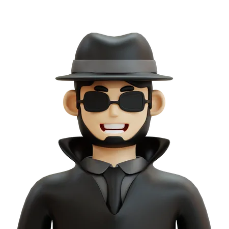 Male Detective  3D Icon