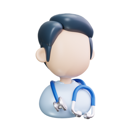 男性医師  3D Icon