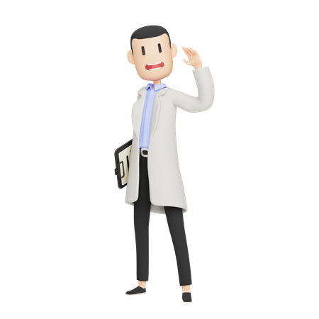 男性医師  3D Icon
