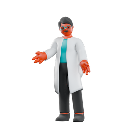 Male Doctor  3D Illustration