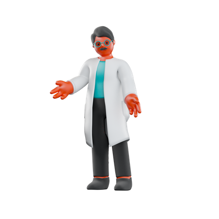 Male Doctor 3D Illustration