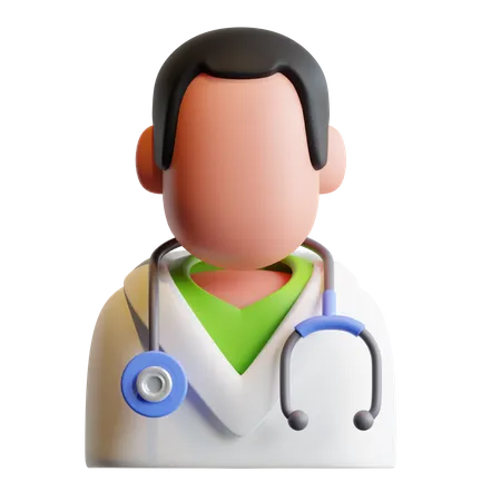 Doctor Icon With 3 D Style 3D Illustration