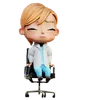 Male Doctor Sitting On Chair