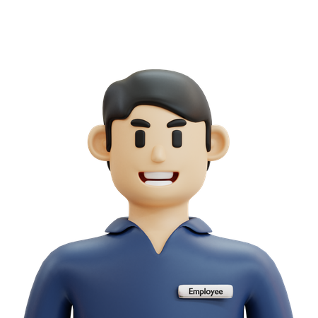 Male Employee  3D Icon