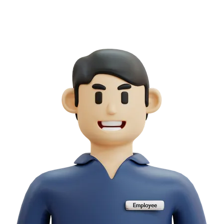 Male Employee  3D Icon