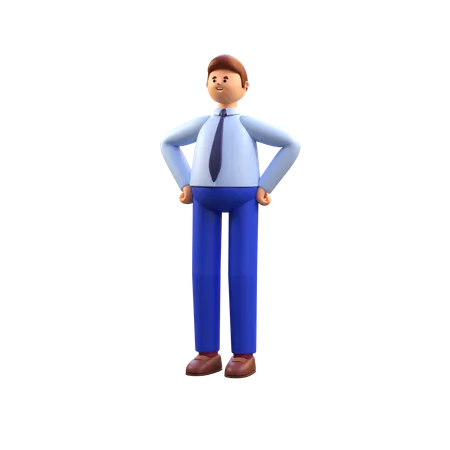 Male employee  3D Illustration