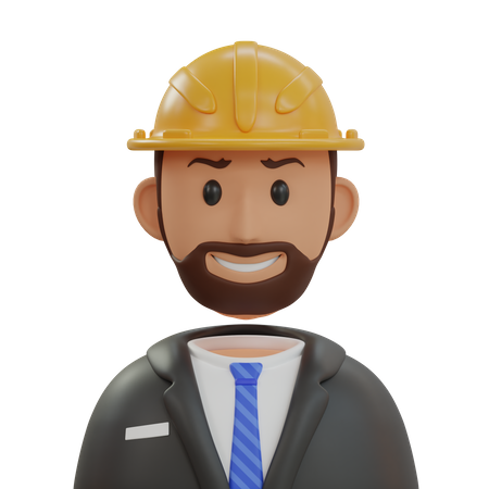 Male Engineer  3D Icon