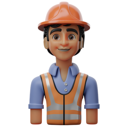 Male Engineer  3D Icon