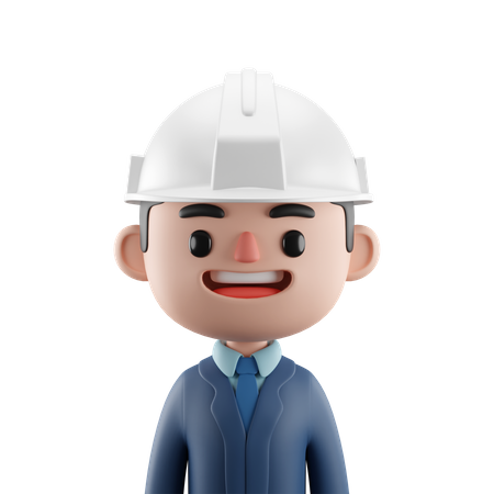Male Engineer  3D Icon