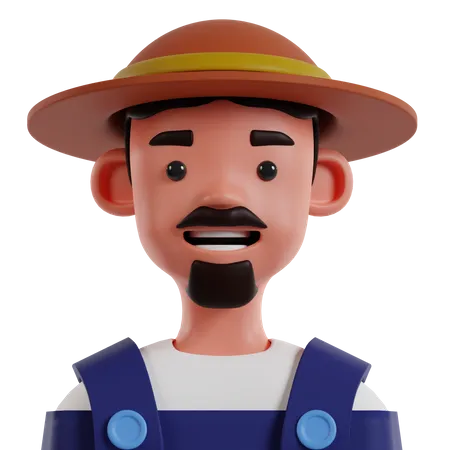 Male Farmer  3D Icon