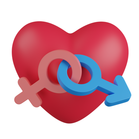 Male Female  3D Icon