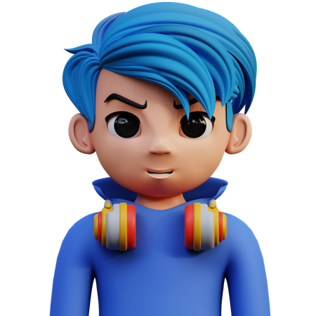 Male Gamer  3D Icon
