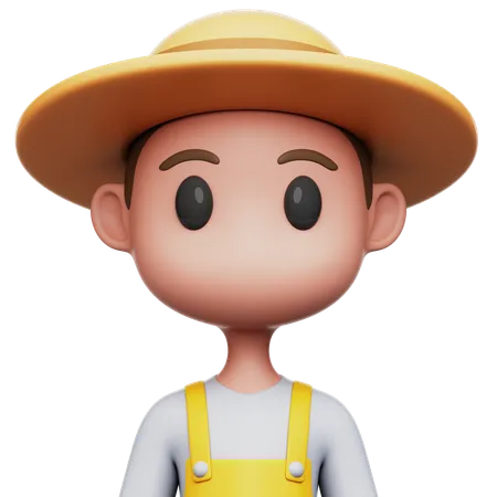 Male Gardener  3D Icon