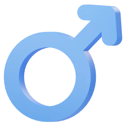 Male Gender 3 D Illustration 3D Icon