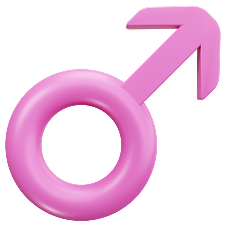 남성 성별  3D Icon