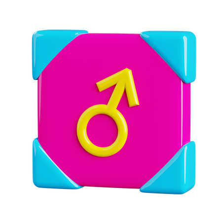 Male Gender  3D Icon