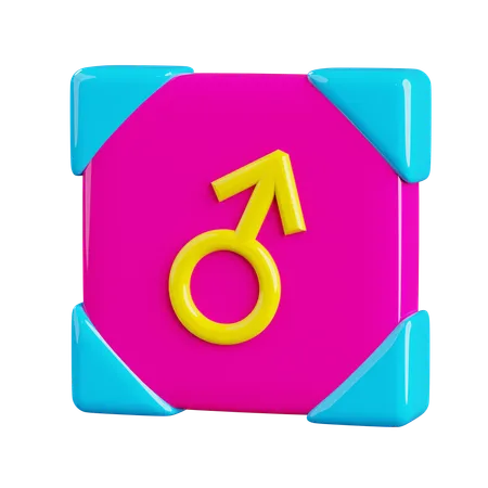 Male Gender  3D Icon