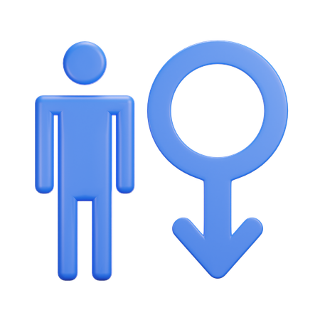 Male Gender  3D Icon