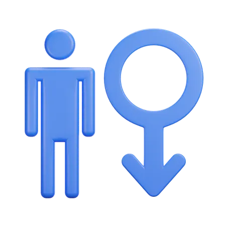 Male Gender  3D Icon