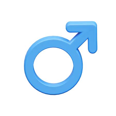 Male Gender  3D Icon