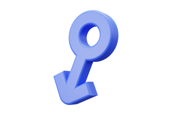 Male Gender  3D Icon