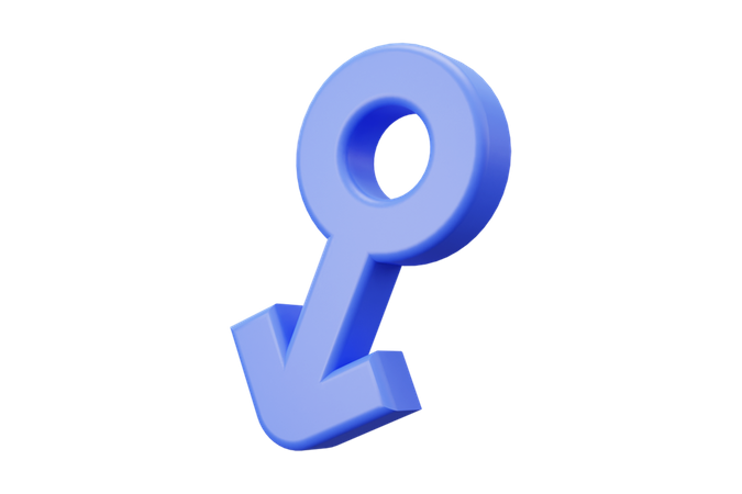 Male Gender  3D Icon