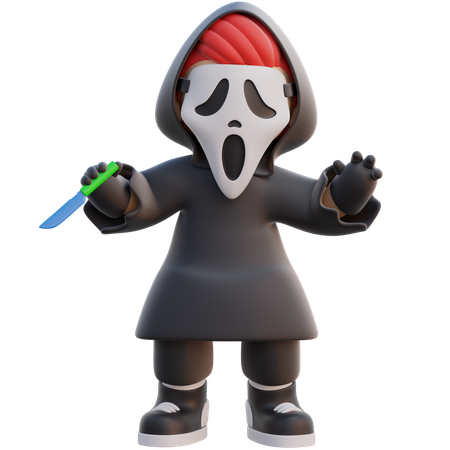 Male Ghost Costume  3D Icon