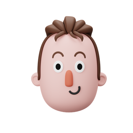 Male Head  3D Icon