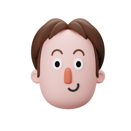 Male Head  3D Icon