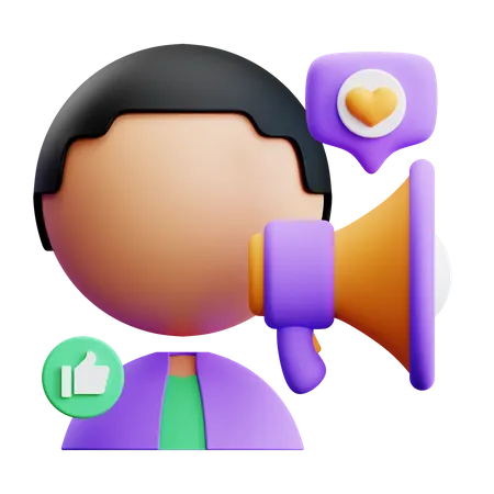 Male Influencer  3D Icon