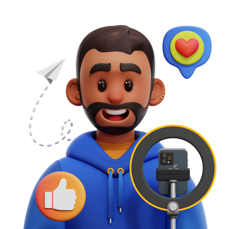 MALE INFLUENCER  3D Icon