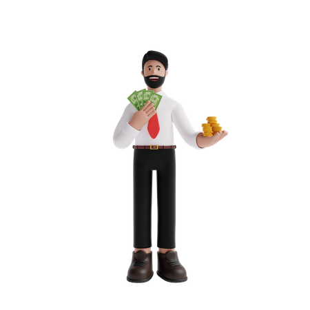 Male Investor  3D Icon