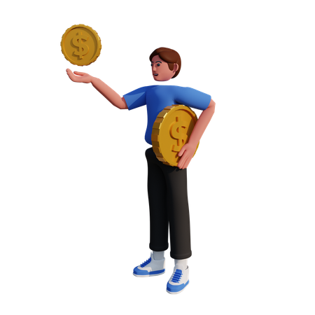 Male Investor  3D Illustration