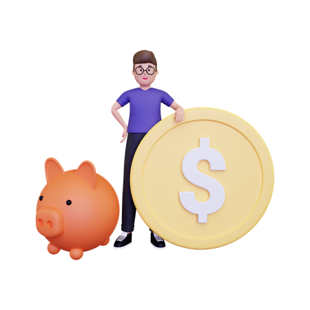 Male Investor  3D Illustration