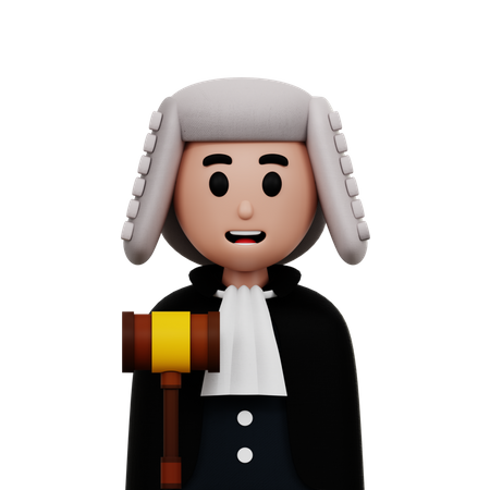 Male Judge  3D Icon