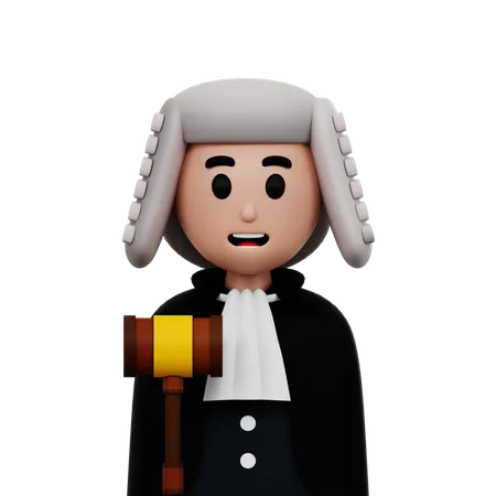 Male Judge  3D Icon