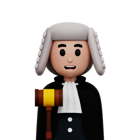 Male Judge  3D Icon