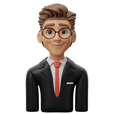 Male Lawyer  3D Icon