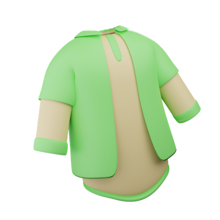 Male Moslem Shirt  3D Icon