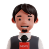 news reporter symbol