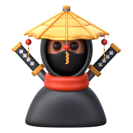 Male Ninja  3D Icon