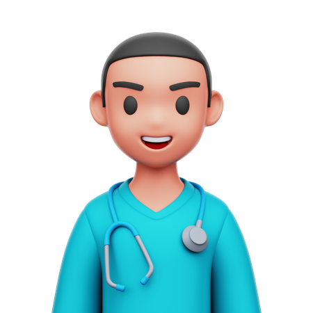 Male nurse  3D Icon